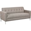 Global Industrial Upholstered Fabric Sofa, Tan 695967TN